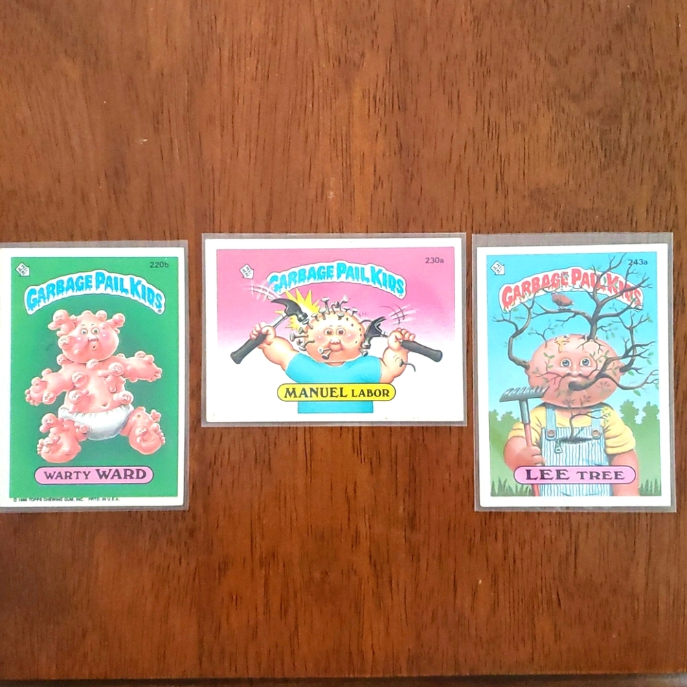 3LOT 86 GARBAGE PAIL KIDS
